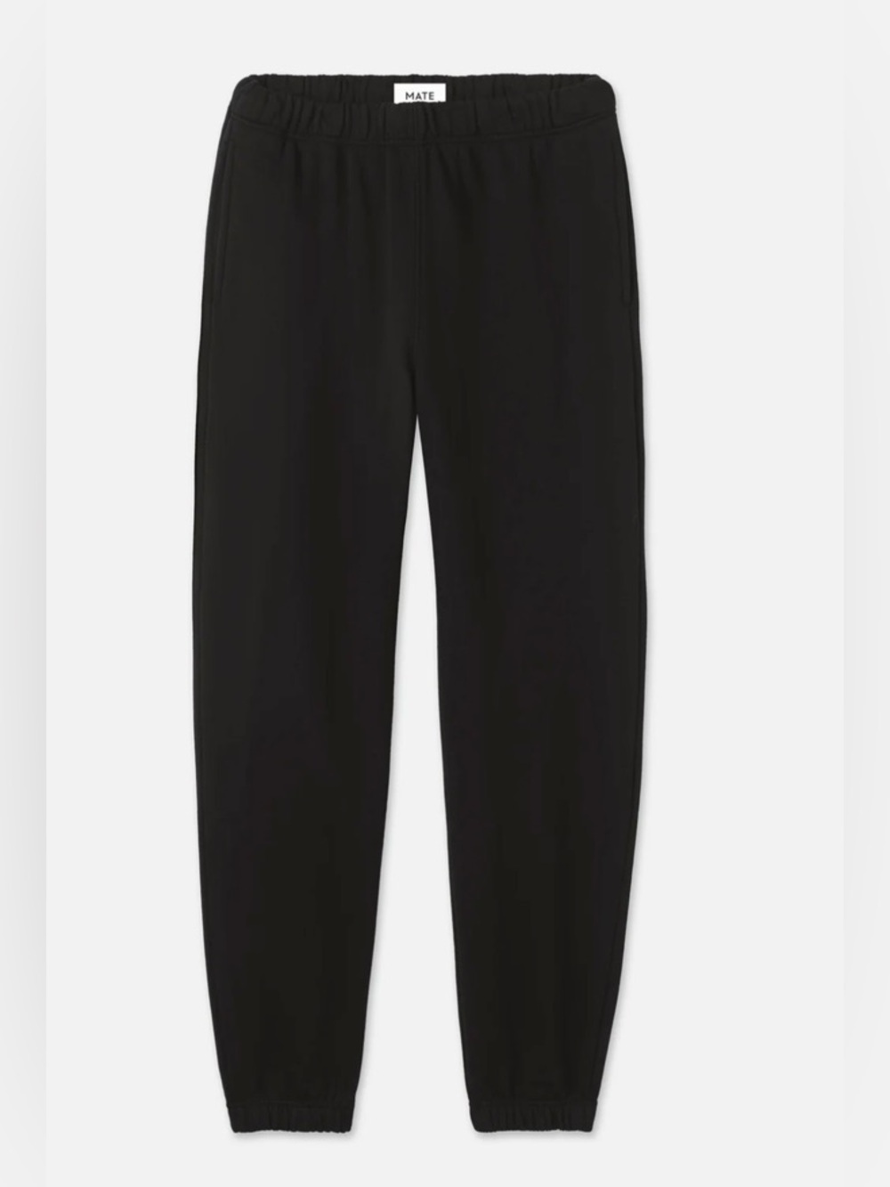 Mate the Label - Organic Fleece Relaxed Pocket Sweatpant - Jet Black - Medium